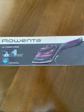 Rowenta “All in One” Iron & Steamer. 2-in-1 Handheld Steam ‘N Press. New in box